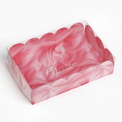 Коробка для пирожных 30 см*20 см*8 см "Present"